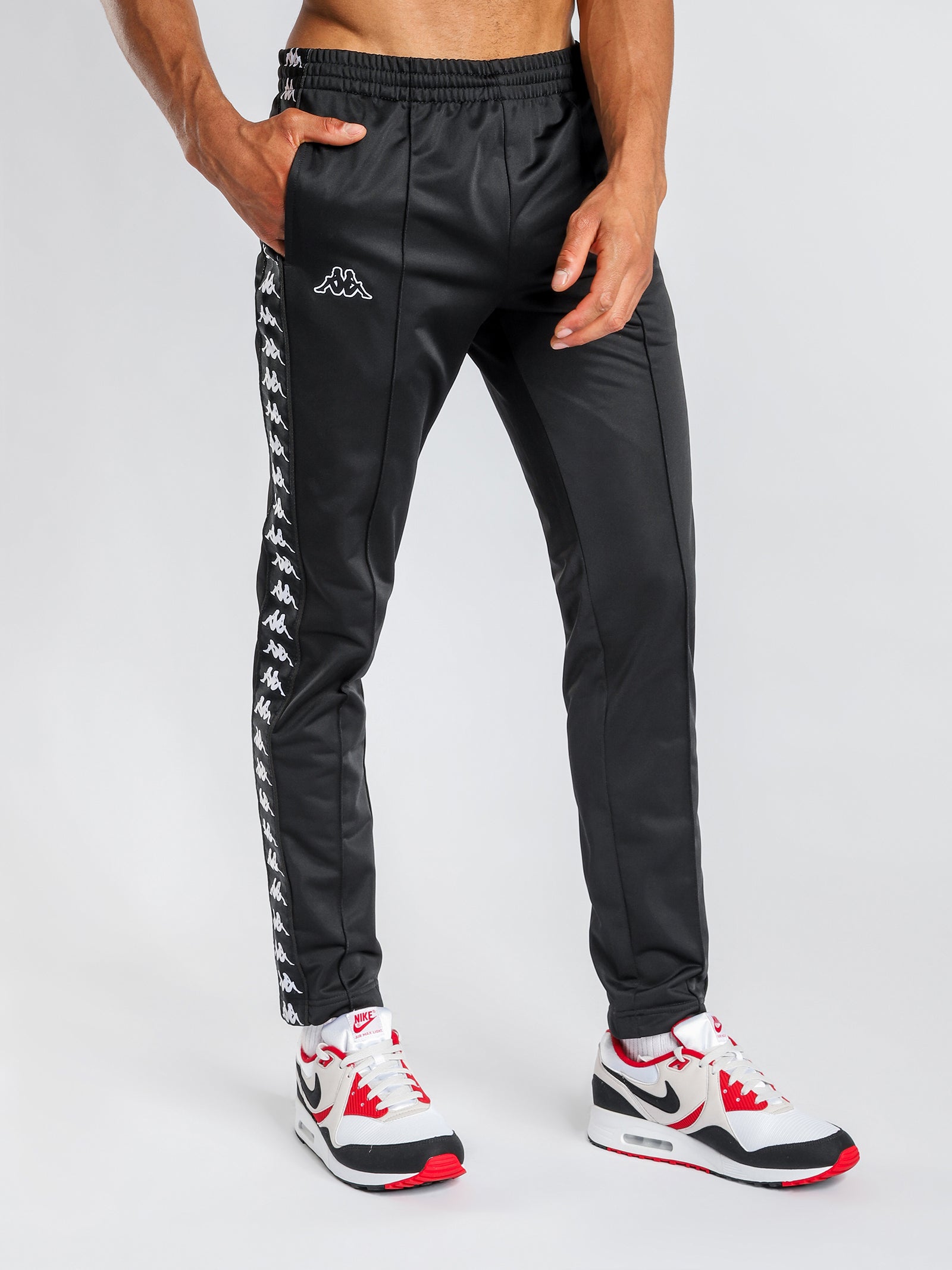 Buy Kappa Men Navy Blue Slim Fit Solid Joggers - Track Pants for Men  2209145 | Myntra